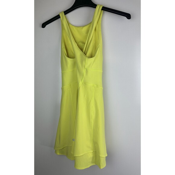 Lululemon Court Crush Dress Electric Lemon Yellow Tennis Pickleball Size 8 - Picture 14 of 16